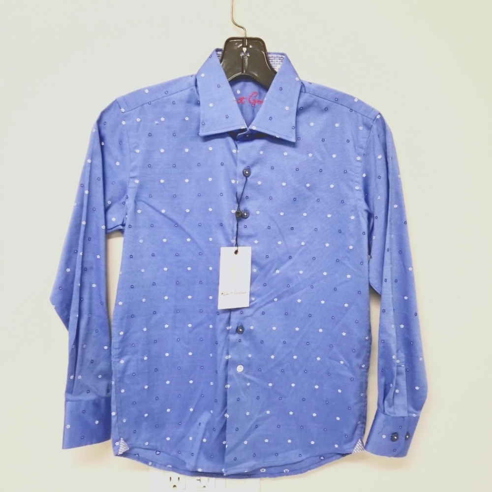 Robert Graham Carberto Navy Button Up Shirt